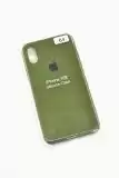 Чохол iPhone X/XS Silicon Case original FULL № 64 olive green ( 4you )