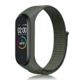 Ремешок на браслет фитнес Xiaomi mi band 3/4 Velcro Хаки светлый