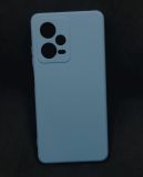 Чохол Xiaomi Redmi Note 12 5G Silicon Soft Silky №21 Light blue (4you) "Акційна ціна"