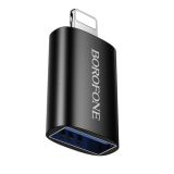 Переходник OTG Borofone BV26 Lightning - USB 2.0 Black