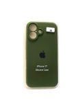 Чохол iPhone 17/18 Silicon Case original FULL Camera №64 olive green (4you)