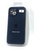 Чехол iPhone 15Plus Silicon Case original FULL Camera №8 Dark blue (4you) "Акционная цена"