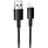 Usb-cable iPhone 5 HOCO X119 1m (круглый) Black