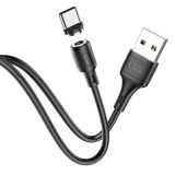Usb-cable Type-C HOCO X52 Sereno magnetic 3A 1m (круглый) Black