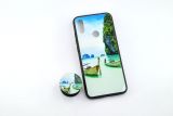 Чохол Xiaomi Redmi 7 Silicon Glass Print (M17) + popsocket "Акційна ціна"