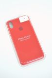 Чехол iPhone XS Max Silicon Case original FULL №14 red  (4you) "Акционная цена"
