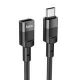 Переходник HOCO U107 Type-C Папа - Type-C Мама 1.2m Black