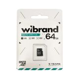 Micro SD 64Gb Wibrand Class 10 без ад. (UHS-1 U3)