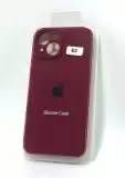 Чохол iPhone 15Plus Silicon Case original FULL Camera №63 burgundy (4you)