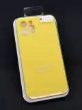 Чохол iPhone 12Pro Silicon Case original FULL Camera №4 Yellow (4you) (NO LOGO) "Акційна ціна"