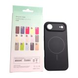 Чехол iPhone 17Air Silicon BEATS with MagSafe №7 Midnight Black