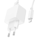 СЗУ-USB HOCO CS11A 1 Usb + кабель Lightning White