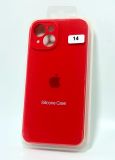 Чехол iPhone 14Plus Silicon Case original FULL Camera №14 Red (4you) "Акционная цена"