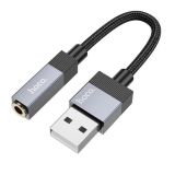 Переходник HOCO UPA32D USB - Jack 3.5 Black