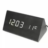 Настільний годинник VST-861-6 (біле підсвічування, від мережі) Black