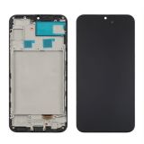 LCD Samsung A24/A245 (2023) із чорним тачскрином + корпусна рамка OLED FULL SIZE (М)