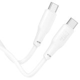 Cable Type-C/Type-C HOCO X93 60W 2m (круглый) White
