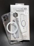 Чехол iPhone 15ProMax Silicon SPACE with MagSafe прозрачный