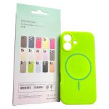 Чохол iPhone 17 Silicon BEATS with MagSafe №13 Neon green 