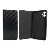 Flip Cover for Samsung A07 4G Fiber Black (4you)