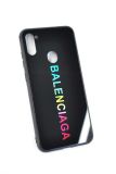 Чехол Samsung A11/A115 Silicon Glass BALENCIAGA black "Акционная цена"