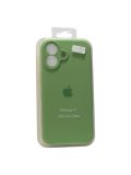 Чехол iPhone 17 Silicon Case original FULL Camera №1 Green (4you)
