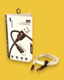 Usb-cable Type-C 4you Dnister white (3A, Silicon Perfect) - Нова упаковка!  (від10шт - 10%)