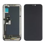 LCD iPhone X з чорним тачскрином + дисплейна рамка ORIGINAL (переклеєне скло) (M)
