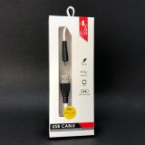 Usb-cable Micro USB 4you Sula white (2.4A, Silicon)