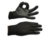 Рукавички Aida чорні з поліуретановою поверхнею (комплект 2 шт) (M)