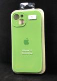 Чехол iPhone 14 Silicon Case original FULL Camera №1 green (4you) "Акционная цена"