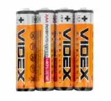 Батарейка Videx R03P AAA сольова (4 в спайці, 60 в упаковці)