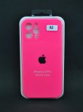 Чехол iPhone 12Pro Silicon Case original FULL Camera №52 ultra pink (4you)