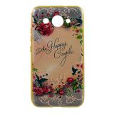 Чехол Xiaomi Redmi Note 5APro Silicon Flowers and Diamond Happy
