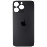 Заднє скло корпусу iPhone 15 Pro (big hole) Black Titanium (Х) 8000844B