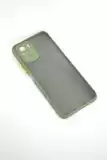 Чохол Samsung A02s / A025 Silicon Gingle Matte Dark olive / yellow
