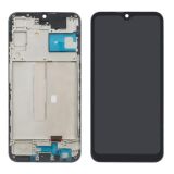LCD Samsung A25 (2023) /A256 с черным тачскрином + дисплейная рамка ШИРОКАЯ РАМКА OLED (M) 