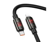 Cable Type-C/iPhone 5 HOCO U143 27W 1.2m (круглий) Black