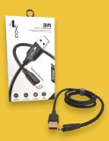 Usb-cable Micro USB 4you Dnister black (2.4A, Silicon Perfect) Новая упаковка!