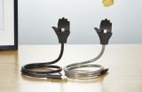 Usb-cable Micro USB Metal Holder Black "Акционная цена"