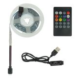 LED лента USB RGB 5V, IP 20, 5м, с пультом, на самоклейке (М) - Цена Недели!