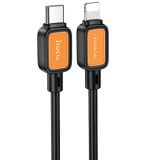 Cable Type-C/iPhone 5 HOCO X108 (круглый) Black
