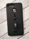 Чохол Xiaomi Redmi 6Pro / Mi A2 Lite Silicon + Plastic Finger Ring Stand black Акційна Ціна!