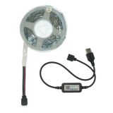 LED стрічка USB RGB 5V, IP 20, 10м, з Bluetooth, на самоклейці (М) - Ціна тижня!