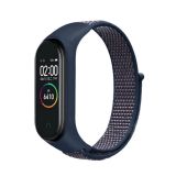 Ремешок на браслет фитнес Xiaomi mi band 3/4 Velcro Blue