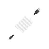 Usb-cable Micro USB HOCO X21 Silicone 2A 1m (круглий) Black / white