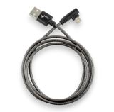 Usb-cable Micro USB 4you Vazi ( 2000mah, метал, 90град, чорний )
