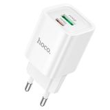 СЗУ-USB HOCO C149A PD 30W+QC3.0 (1USB/1Type-C/3A) White