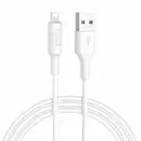 Usb-cable iPhone 5 HOCO X25 Soarer 2A 1m (круглий) White 