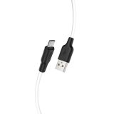 Usb-cable Micro USB HOCO X21 Plus Silicone 2.4A 2m (круглый) Black/white